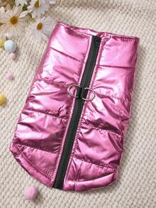 PETSIN Wear Splash Proof Vest And Give Your Beloved Pet A Warm 'little Padded Coat'. Keep The Cold At Bay And Keep Warm. Available In Multiple Colors - bright pink. - View 2
