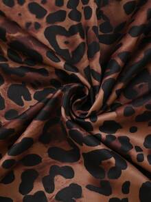 SHEIN LUNE 大码女式蕾丝拼接两件套豹纹花卉印花吊带背心，休闲百搭背心 - 彩色 - 查看 6