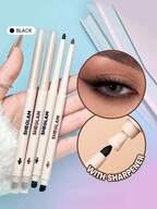 SHEGLAM Gel Glide Eyeliner Pencil-Black Brand Beauty Makeup Face Paint Cosmetic For Women Girls Perfect For Winter Ideal For Y2K Fancy Fashion Suitable For Birthday Gift Party Ready Best Color