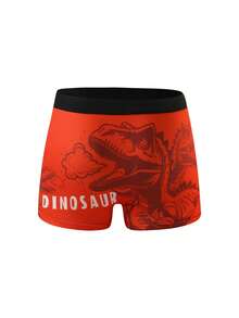 5pcs/Pack Boys' Minimalist Black, White, Gray Combination Video Game Graphic Print Comfortable Boxer Briefs - Multicolor - View 5