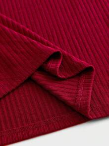 ESTAVOR Men's Casual Henley Neck Long Sleeve T-Shirt, Red, Spring/Autumn - Burgundy - View 5