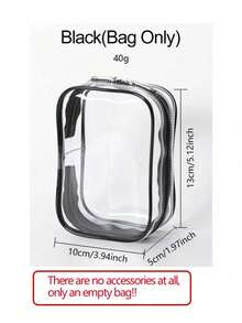 Display Storage Bag, Transparent Cabinet Dustproof Pouch For Chic Monster, Portable & Waterproof PVC Organizer With Keychain For Dolls, Toys, Cables, Ideal For Birthday/Christmas Gifts(Doll Not Included) - Multicolor - View 7