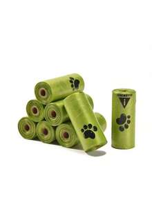 1roll/5roll/10roll/20roll,Extra Thick Leak-Proof Dog Poop Bags For Pet Waste Management - Green - View 5