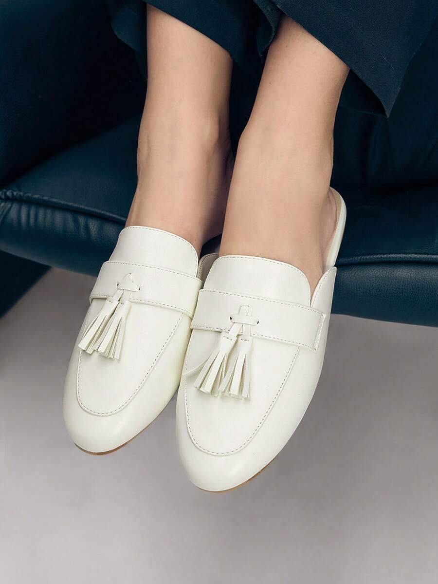 Mnmlis 女士平底鞋 - 白色 - 查看 1