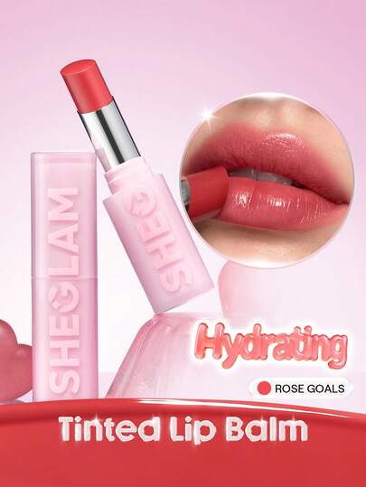 SHEGLAM Silk Slip 唇油膏-Rose Goals 品牌 美容 化妝 化妝品 適合女性與女孩 完美搭配冬季春季 Y2K 時尚 流行 生日禮物 假期 派對準備就緒 最佳顏色