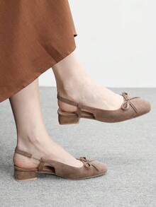 CUCCOO BIZCHIC Giày bệt nữ Gold Basis đa năng, thích hợp cho việc đi lại trong dịp Giáng sinh. - Lạc đà - Xem 7