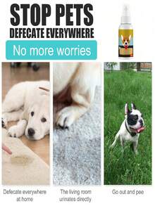 1PC/2Pcs,30ml Pet Potty Training Spray Effective Toilet Training Aid For Dogs Cats, Indoor Outdoor Urine Positioning Guide Spray - Multicolor - View 9