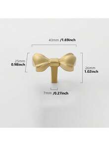 Elegant Brass Bow Drawer Handle - Fashionable Cabinet Door Handle, Suitable For Home Decoration, Suitable For Cabinet And Drawer Door Handles - Multicolor - View 9