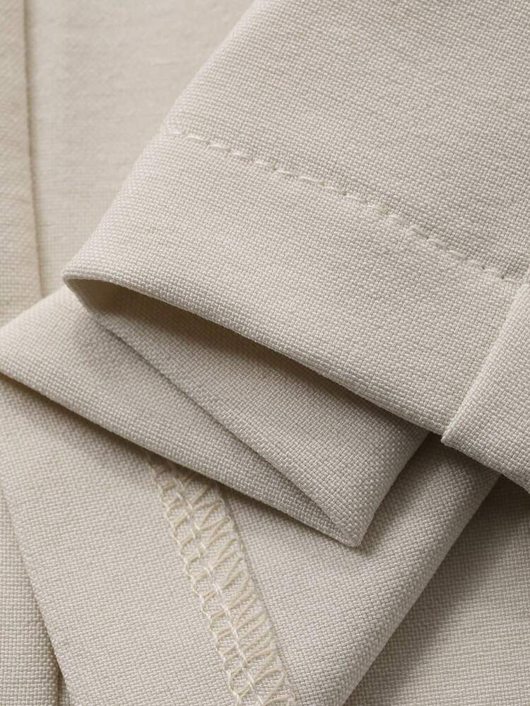 Women's Elegant Solid Color Pleated Camisole And Wide Leg Pants 2 Pieces Set, Spring/Summer