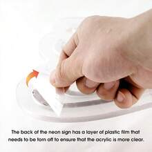 LED霓虹亚克力灯牌，带有图案和字母，适用于室内外广告、派对装饰，是房间装饰、卧室和营造特定氛围的理想选择。 - 彩色 - 查看 6