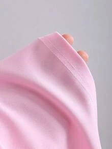 Sweetra Đầm ống ôm sát gợi cảm bằng nhung phối màu tương phản, thắt nơ, thích hợp cho nữ, phù hợp đi làm và mặc thường ngày, mùa xuân/thu. - Hồng - Xem 6