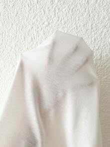 Resyla Lace Patchwork Lightweight Knit Cover Up, Women's Chiffon Sleeveless Shrug Tops, New Summer Shawl Air Conditioning Sweater - White - View 7