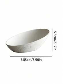 5-100pcs Egg Shaped Mini Appetizer Plates, Reusable Sugarcane Slag Egg Shaped Seasoning Bowls, 3 Inches, Cake/Salad/Dip Tasting Plates, For Weddings, Parties, Birthday Parties, Outdoor Camping, BBQ - Multicolor - View 2