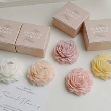 Fragrance Companion Gift Peony Shaped Candle Jewelry Atmosphere Gift Christmas, Valentine's Day Creative Floral Fragrance Candles - Multicolor - View 3