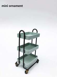 Miniature Model Mini Meal Cart BJD Miniature Food And Play Scene Storage Rack Model Storage Rack, Dollhouse 1:12, Dollhouse Decorative Ornaments, Miniature Scene Shooting Decorative Props, Miniature Model - Multicolor - View 2