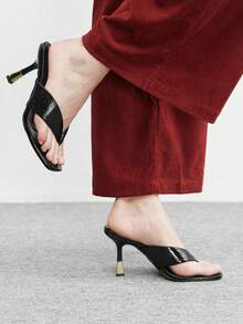 CUCCOO BIZCHIC 女士黑色高跟鞋、人字拖 - 黑色 - 查看 3