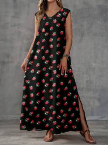 EMERY ROSE 女士休闲玫瑰碎花连衣裙，适合春夏穿着 - 彩色 - 查看 4