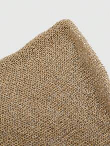 ROMWE Hippie Suéter holgado y calado de punto para mujer, adecuado para vacaciones en la playa - Caqui - Ver 11