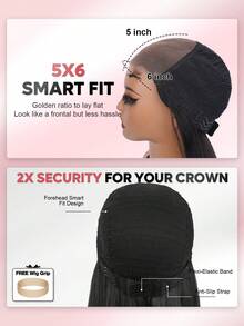 ALL READY WIG Pre Bleached Pre Plucked Pre-Cut Lace Melting Lace 6x5 Glueless Body Wave Closure Wig 100% Human Hair 9AM HAIR - SNatural - View 8