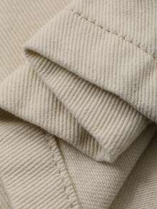 DAZY Women's Regular Waist Pleated Loose Flare Jeans, Casual City Street Style Distressed Washed Design - Apricot - View 7