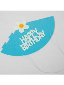 1顶雏菊生日帽，适合生日派对，创意头饰，花朵生日蛋糕帽，派对拍照道具 - 彩色 - 查看 15