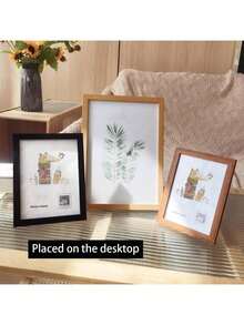 15 piezas/set Marcos de fotos para cuadros Marcos de fotos de madera para colgar en la pared Decoración de fotos para el hogar Decoración de boda y fiesta Regalo conmemorativo Decoración del hogar. Solo marco de fotos, sin fotos Regalo de cumpleaños y graduación - Negro - Ver 9