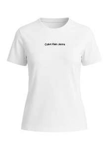 CALVIN KLEIN JEANS Women's Stretchy Soft Durable Daily Weekend Sports White J20J221065-YAF - BRIGHT WHITE - View 2