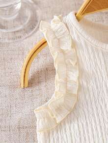 SHEIN Playful Pals Bộ đồ mùa hè cho bé gái, gồm áo tank top và quần dài chất liệu dệt họa tiết, kiểu dáng thường ngày. - Hồng - Xem 4