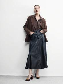 CUCCOO BIZCHIC Sepatu Hak Tebal Klasik Wanita Warna Burgundy, Serbaguna untuk Beraktivitas, Kencan, Pesta, Liburan, Pernikahan, Natal, Hari Valentine, dan Musim Semi. - Rust Brown - View 8