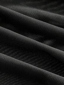 ROMWE Grunge Punk Spring/Summer Dark Punk Sexy Sheer Mesh U-Neck Blouse For Women - Black - View 4