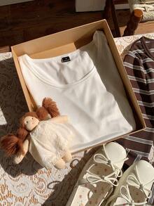 CovetEZ Women's Casual Striped Crew Neck Long Sleeve T-Shirt, Autumn - Multicolor - View 5