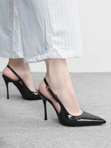 CUCCOO BIZCHIC Women's Black Bow-Trimmed Heel Strap Heels Are Perfect For Spring, Spring Break, Easter And Christmas. - Royal Blue - View 5