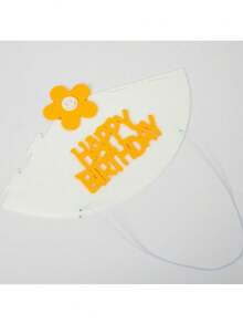 1顶雏菊生日帽，适合生日派对，创意头饰，花朵生日蛋糕帽，派对拍照道具 - 彩色 - 查看 13