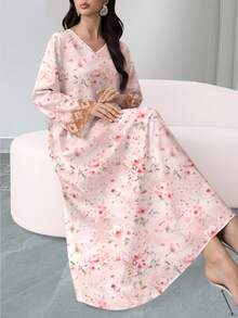 floral y geométrico de estilo árabe elegante, adecuado para primavera/verano - Multicolor 9 - Ver 2