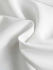 SHEIN Bộ 2 món đồ mặc nhà thoải mái dành cho nữ và thiếu nữ, gồm áo dài tay và quần, cổ và gấu áo viền hoa trang nhã. - trắng - Xem 8