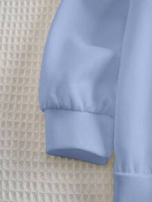 SHEIN | PAW Patrol 男童休闲日常通勤卡通狗字母印花落肩宽松圆领卫衣