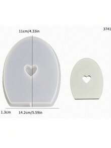 1个心形玫瑰熊蜡烛硅胶模具 - DIY情人节手工香薰熊工艺品，适用于家居装饰、婚礼装饰和派对礼品 - 浪漫礼物和庆祝活动的完美之选 - 白色 - 查看 7