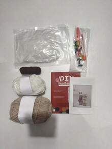 1. Kit Merajut Hewan untuk Pemula, Kit Merajut untuk Pemula Dewasa (Dengan Tutorial Teks Langkah demi Langkah), Kit Merajut Boneka Beruang DIY, Barang Dekorasi Rumah Musim Semi yang Lucu dan Menyenangkan, Hadiah Ulang Tahun dan Hari Valentine. - Paket Bahan - View 2
