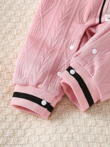 Infant Boys' Autumn New Gentleman Style 2 In 1 Romper - Pink - View 3