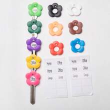 Random Color Silicone Key Cover Set - Colorful PVC Key Covers For Key Organization And Identification, Various Sizes, Suitable For School, Office, Home, Travel, Bag, Organizer, Storage 30/20/10Pcs Optional - Multicolor - View 3