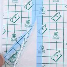 100 Pieces Of Waterproof Tape, Transparent Film Dressing Tape, Suitable For Showering, Swimming, Protection, And Post Tattoo Care - Blue - View 7