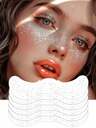 5 Sheets Glitter Freckles Silver Sparkle Freckles For Women Glitter Freckles Face Tattoo Waterproof Suitable For Dance Music Party Makeup Valentine Day