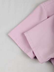 GlowEve 2pcs Women's Casual Short Sleeve Set, Elevated Style - Mauve Purple - View 3