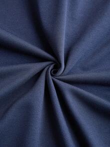 Core Aspect Men's Polo Shirt, Knitted Crochet Fabric, Men's Navy Blue Polo Shirt, Men's Contrast Color Block Polo Shirt, Outfits Husband And Boyfriend Gifts For Friends, Suitable For Daily Outings, Gathering With Friends, Or Casual Weekends, Best-Selling Versatile Item On INS Mens Golf Polo Shirt Navy Blue Polo Men Men Polo Shirts,Official  Polo,Elegant  Polo,Business  Polo  Oldmoney  Casual Polo - Blue - View 7