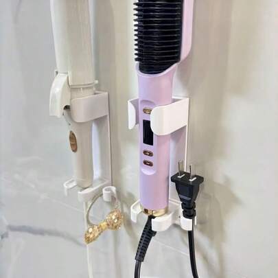 1 / 2 / 3 chiếc Giá đựng dụng cụ làm tóc treo tường dung tích lớn, tiết kiệm không gian, thiết kế hiện đại, dùng cho máy uốn tóc, máy sấy tóc, máy duỗi tóc, lược, nhà tắm, phòng ngủ, bằng nhựa, sử dụng được quanh năm, giá đựng phụ kiện làm đẹp, dụng cụ tạo kiểu tóc, kệ treo tường phòng tắm, phòng ngủ, trang trí nhà cửa.