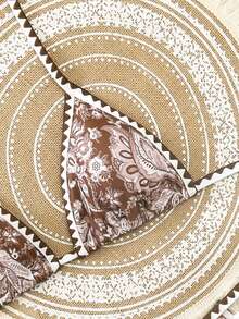 Swim Vcay 2026新款春夏女士两件套随机印花三角比基尼泳裤及沙滩度假休闲比基尼套装 - 彩色 - 查看 3