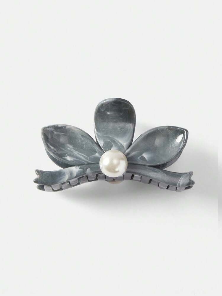 FASHIONABLE FLOWER & FAUX PEARL HAIR CLAW CLAW CLIPS HAIR CLIPS HAIR JAW CLIP HAIR CLAMPS HAIR CLUTCH HAIR CATCHER CLIP