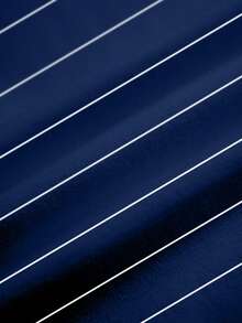 LOONEY TUNES X SHEIN 大码条纹字母卡通图案圆领短袖T恤 - 白色 - 查看 6