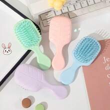 造型按摩头小气垫梳，软齿顺发梳，气垫长发便携式护发梳 - 彩色 - 查看 3