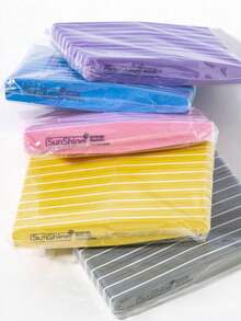 10Pcs Sponge Nail File And Buffers For Nail Art Care Double Sides Design 100/180 Grit Nail Buffer Professional Manicure Nail Tools,Nail Buffer Block Files - Multicolor - View 1